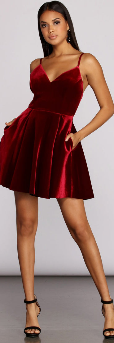 VESTIDO MINI DE TERCIOPELO LILY