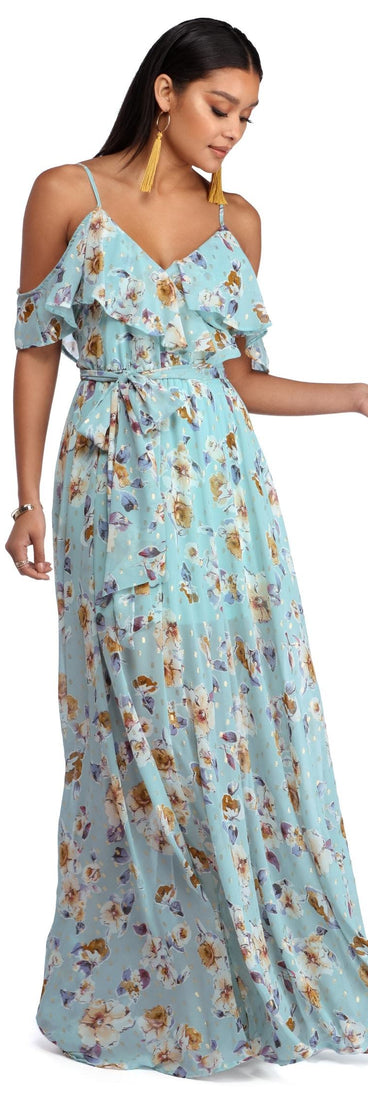 Lola Ruffle Chiffon Dress