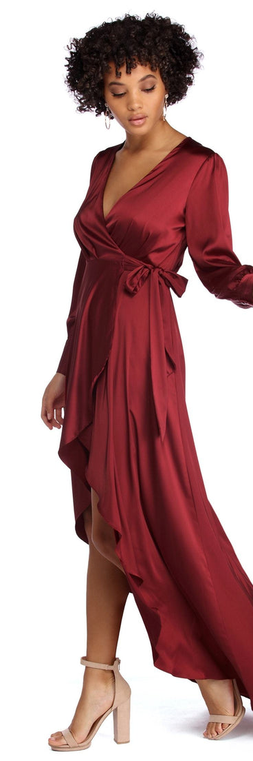 Lola Satin High Low Dress