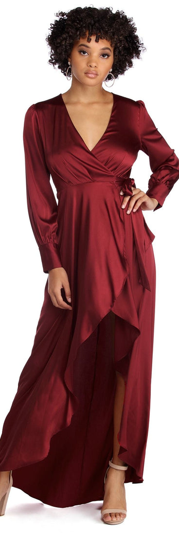 Lola Satin High Low Dress