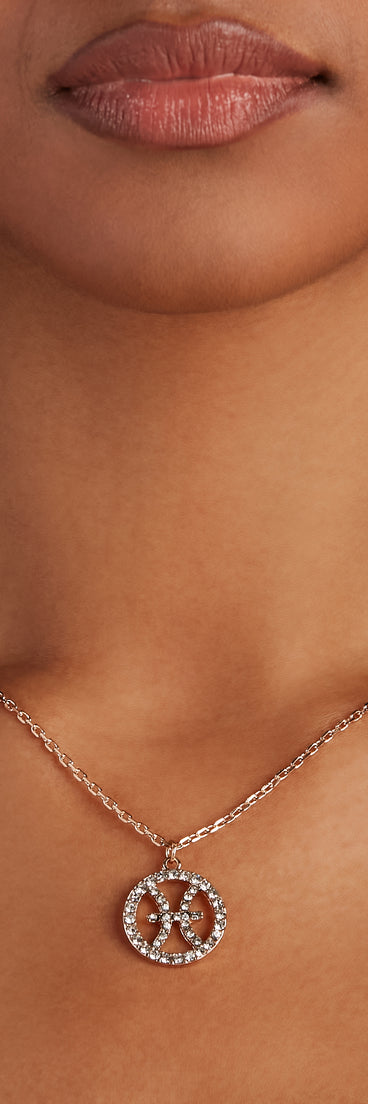 C: LIBRA ZODIAC SYMBOL NECKLACE (070021177072)