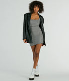 Sweeter Than Pie Scoop Neck Gingham Mini Dress (TEST)