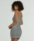 Sweeter Than Pie Scoop Neck Gingham Mini Dress (TEST)