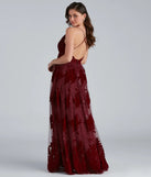Morgan Formal Flocked Velvet Dress (DEV)