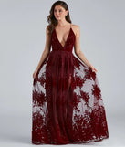 Morgan Formal Flocked Velvet Dress (DEV)