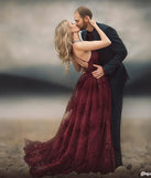 Morgan Formal Flocked Velvet Dress (DEV)