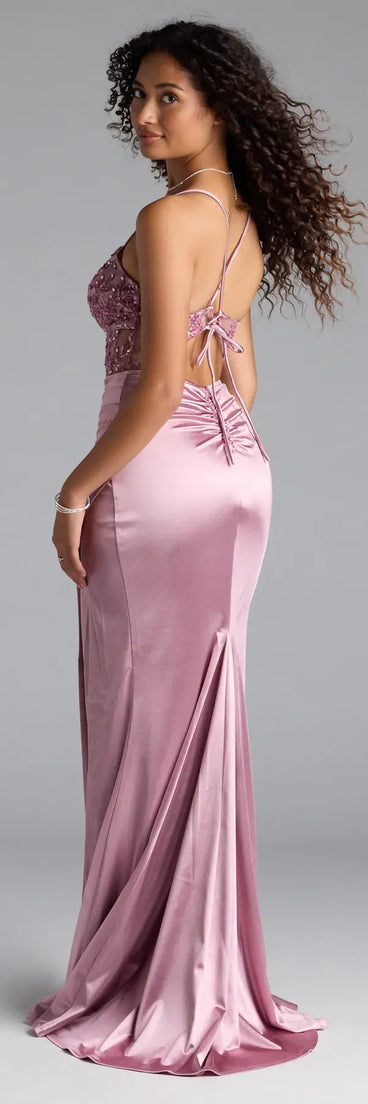 Vestido de Terciopelo Flocado Morgan Formal