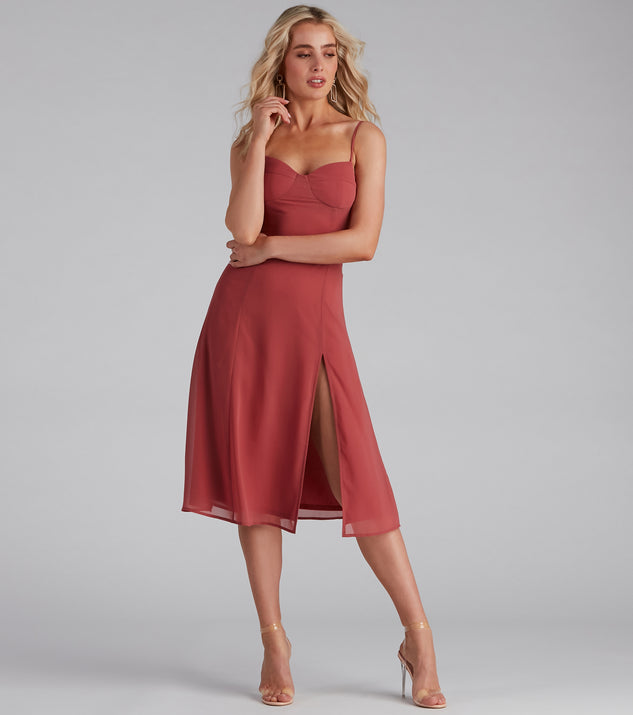 Chic Flowy Chiffon Midi Dress (TEST-DoNotEdit)