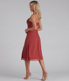 Chic Flowy Chiffon Midi Dress (TEST-DoNotEdit)