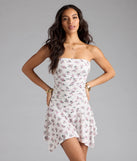 Sunny Sweet Floral A-Line Mini Dress(Dev)