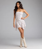 Sunny Sweet Floral A-Line Mini Dress(Dev)