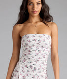 Sunny Sweet Floral A-Line Mini Dress(Dev)