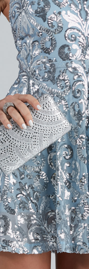 Glam Cheer Ring Clasp Box Clutch (TEST-DoNotEdit)