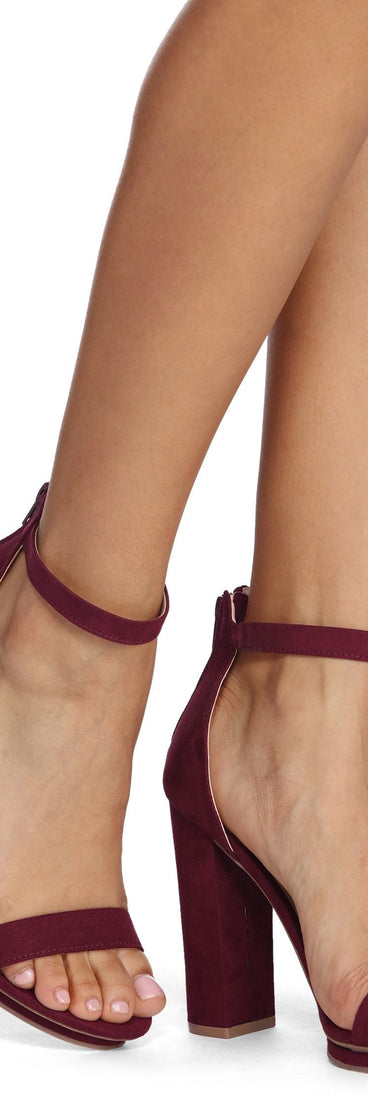 Platform Block Heels - 074011367600