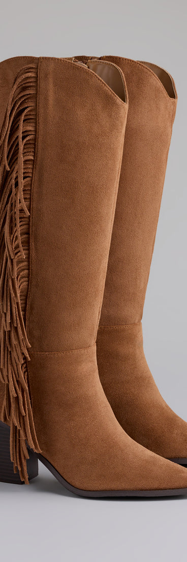 Botas altas de vaquero con flecos (Dev)