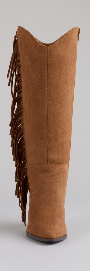 Fringe Worthy Cowboy Knee High Boots (Dev)