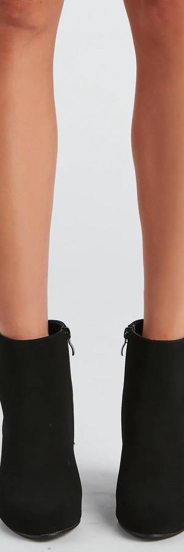 Girl In Love Block Heel Booties (TEST- DoNotEdit)