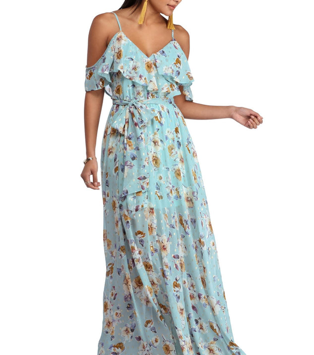Lola Ruffle Chiffon Dress