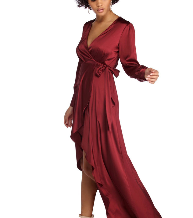 Lola Satin High Low Dress