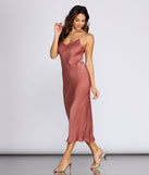 Satin Dreams Midi Dress
