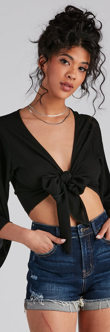 Top con mangas kimono Tied Up®®