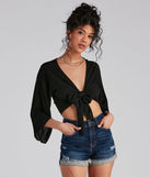 Tied Up® Kimono Sleeve Top®