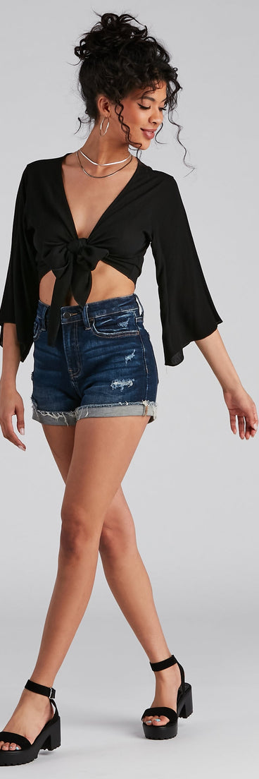 Top con mangas kimono Tied Up®®