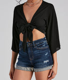 Tied Up® Kimono Sleeve Top®