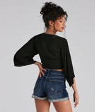 Tied Up® Kimono Sleeve Top®