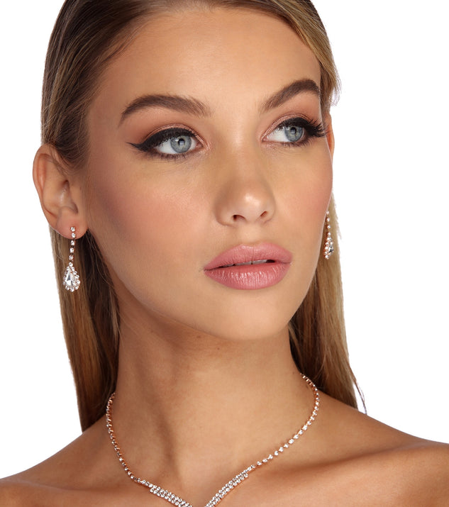 Teardrop Rhinestone Set