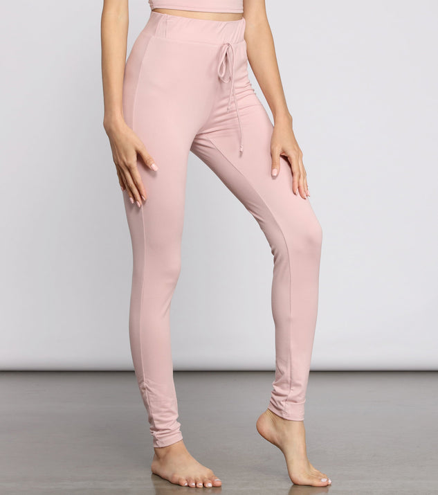 Leggings de pijama simples y dulces