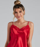 Living In Lace Satin Pajama Set