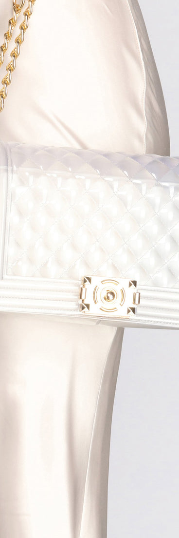 Bolso bandolera grande jalea acolchado