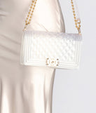 Large Jelly Quilted Cross-Body Purse