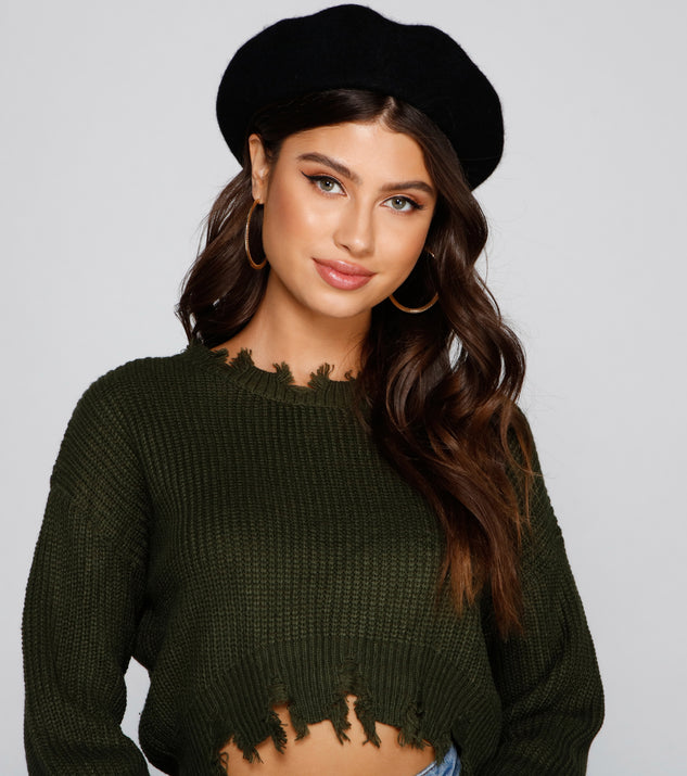 SOLID WOOL BERET (073020394001)