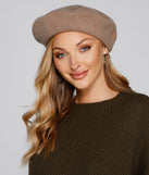 SOLID WOOL BERET (073020394001)