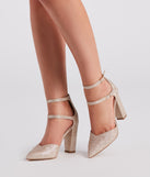 PU POINTY TOE BLOCK HEEL (074031440012)